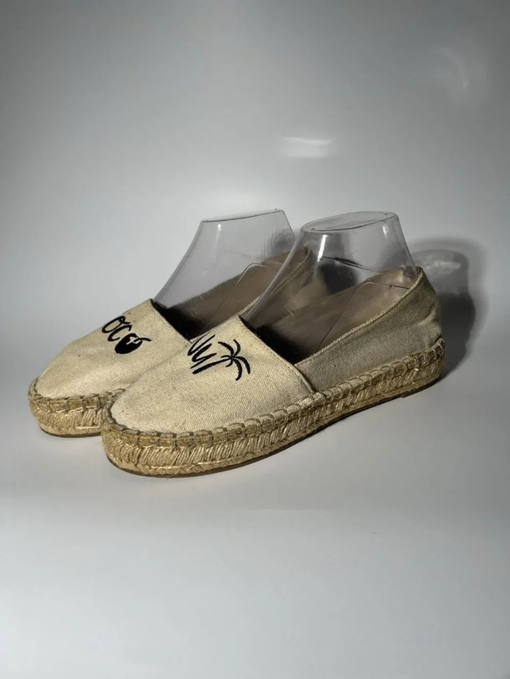 Pull&Bear Coconut Espadrille Flats Canvas Women’s US 8.5 EU 39